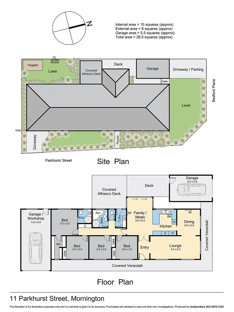Floorplan of Homely house listing, 11 Parkhurst Street, Mornington VIC 3931
