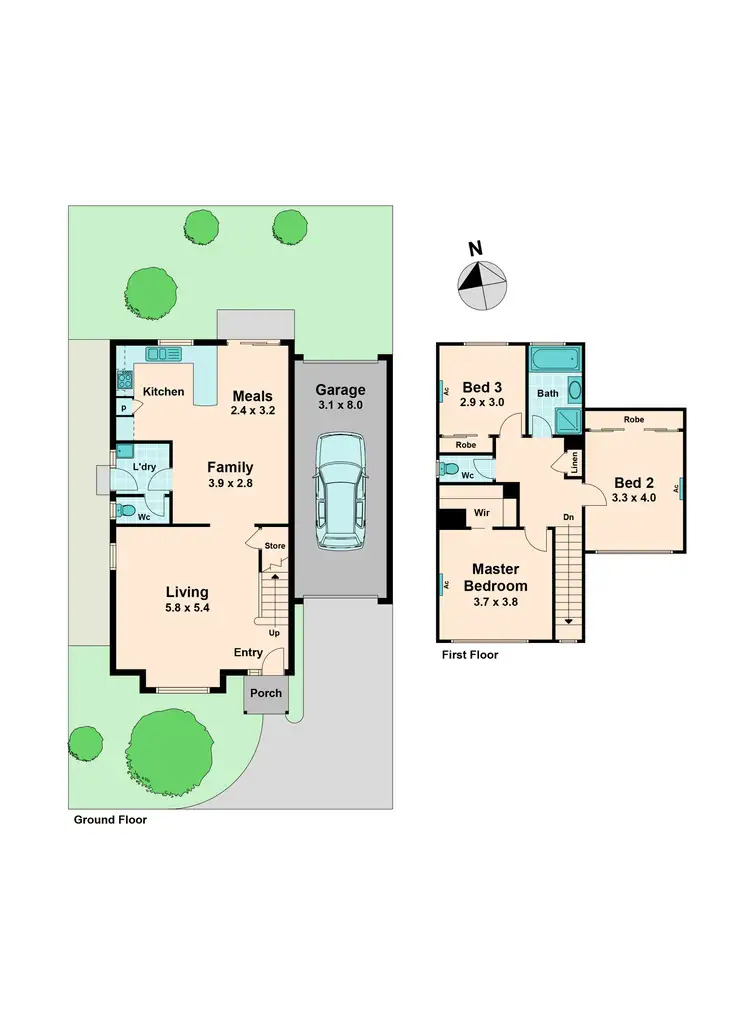 Floorplan of Homely unit listing, 10/76 Windham Street, Wallan VIC 3756