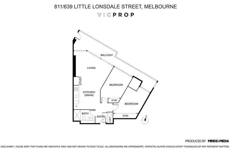 Floorplan of Homely apartment listing, 811b/639 Little Lonsdale Street, Melbourne VIC 3000