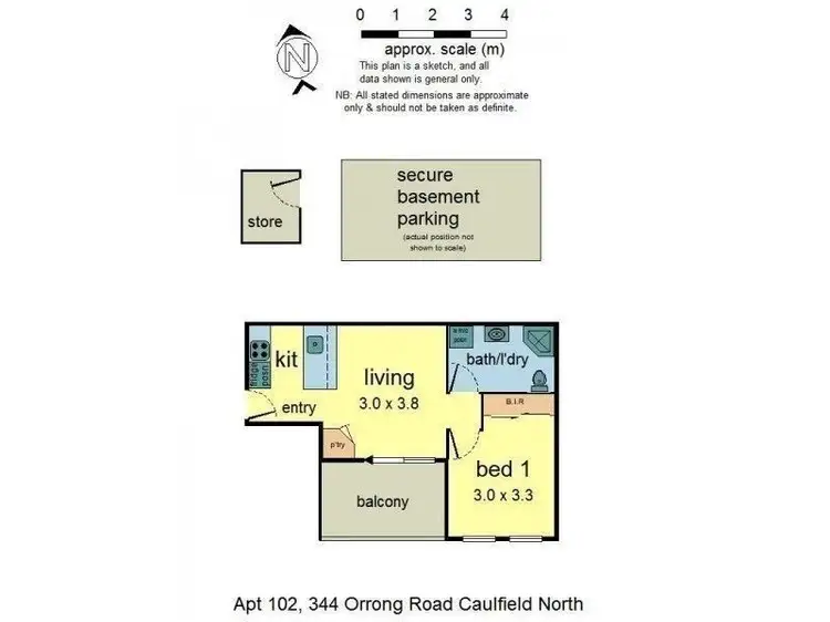 Floorplan of Homely apartment listing, 102/344 Orrong Road, Caulfield North VIC 3161