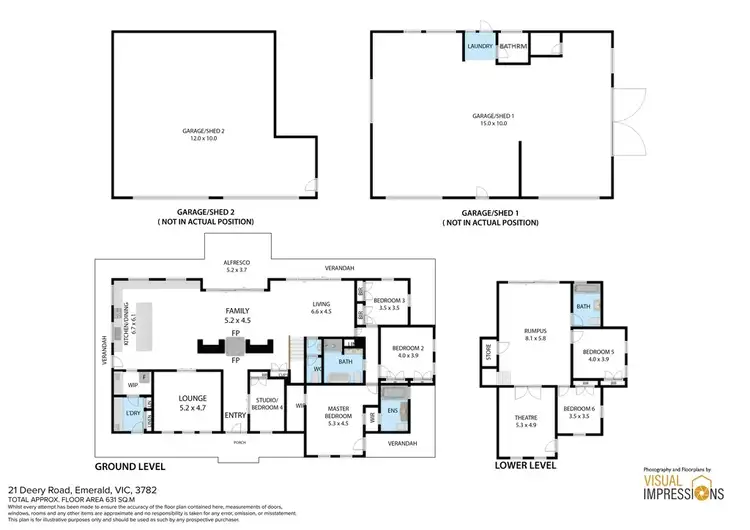 Floorplan of Homely house listing, 21 Deery Road, Emerald VIC 3782
