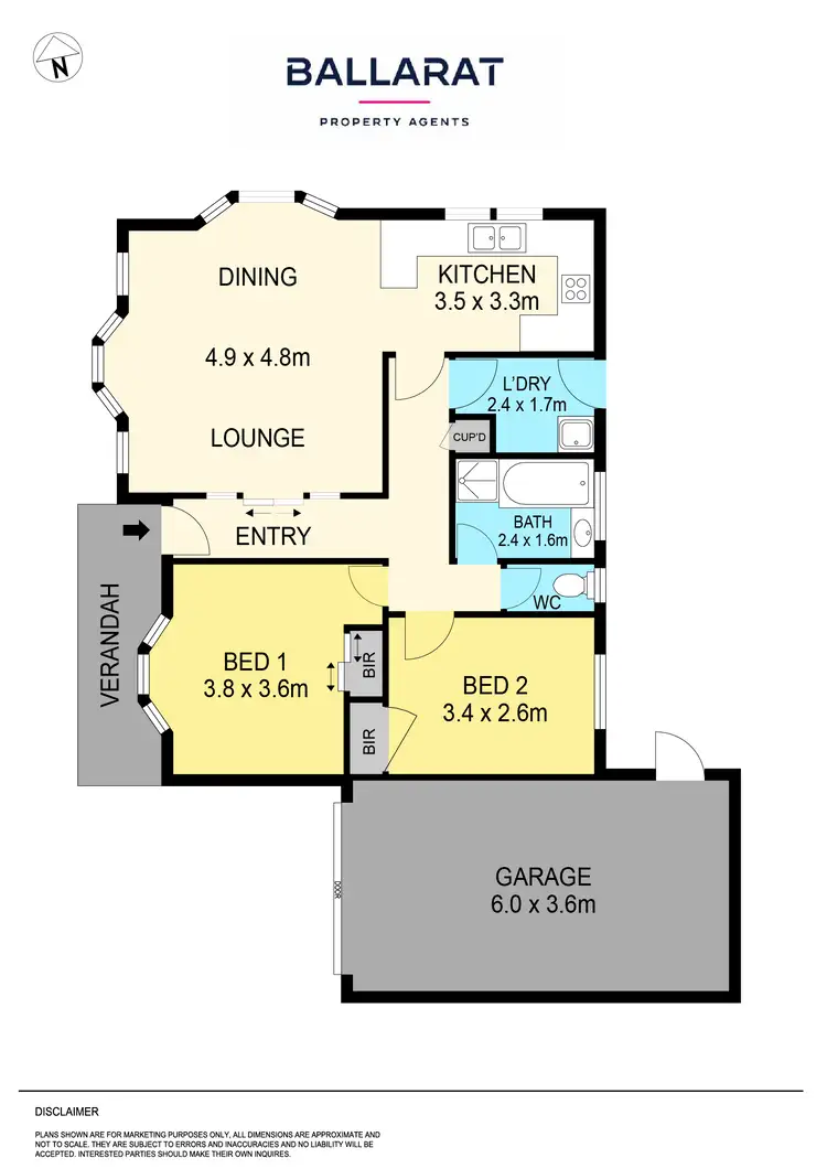 Floorplan of Homely townhouse listing, 5/405 Eureka Street, Eureka VIC 3350