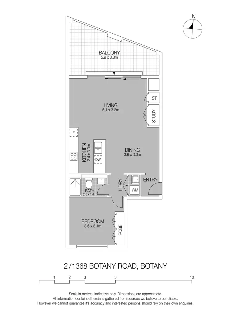 Floorplan of Homely apartment listing, 2/1368 Botany Road, Botany NSW 2019