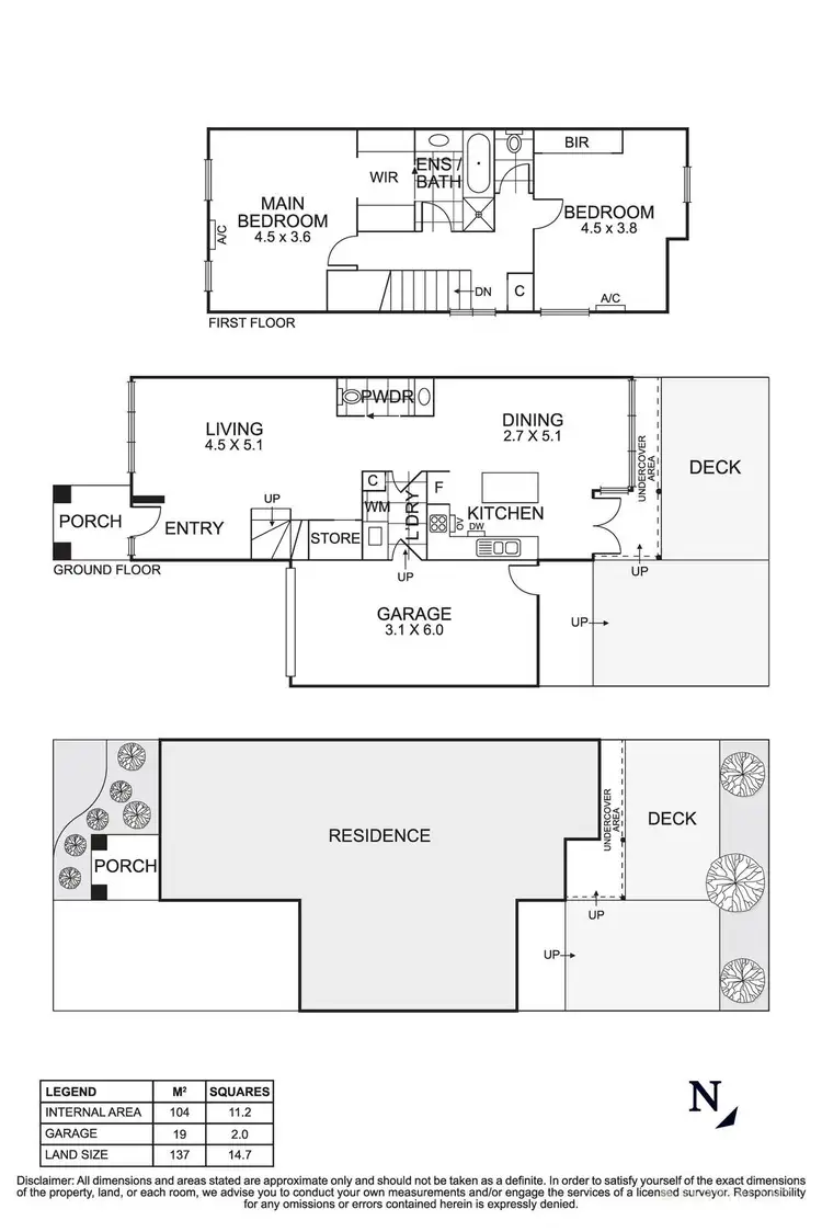 Floorplan of Homely townhouse listing, 15/81-97 Mitcham Road, Donvale VIC 3111
