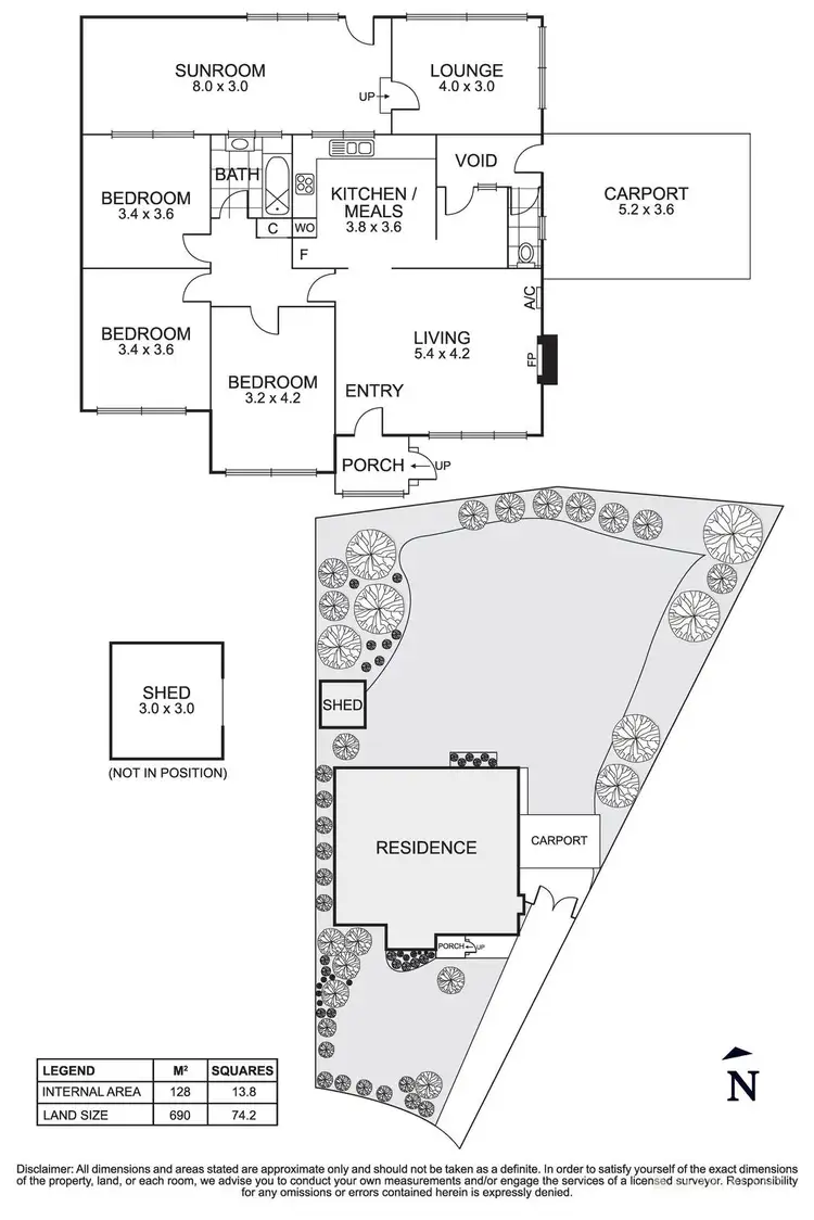 Floorplan of Homely house listing, 12 Orange Court, Bellfield VIC 3081