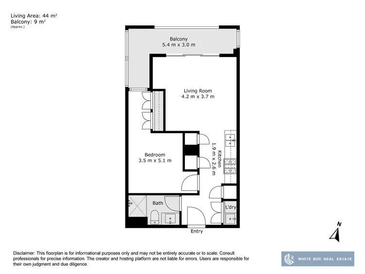 Floorplan of Homely apartment listing, 107/1A Launder Street, Hawthorn VIC 3122