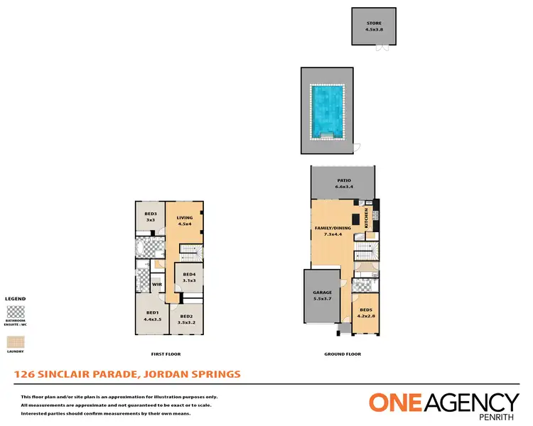 Floorplan of Homely house listing, 126 Sinclair Parade, Jordan Springs NSW 2747