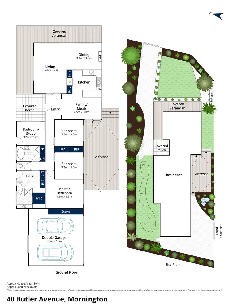 Floorplan of Homely house listing, 40 Butler Avenue, Mornington VIC 3931