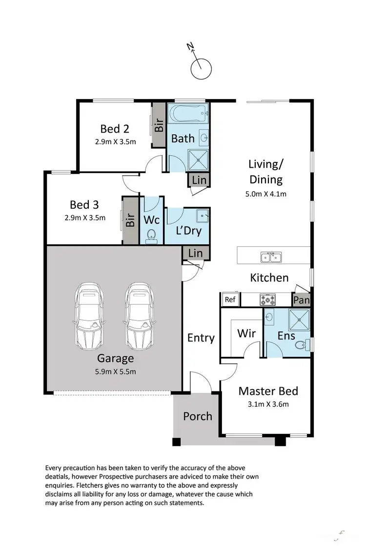 Floorplan of Homely house listing, 8 Monaco Grove, Strathtulloh VIC 3338