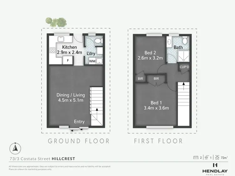 Floorplan of Homely unit listing, 73/3 Costata Street, Hillcrest QLD 4118
