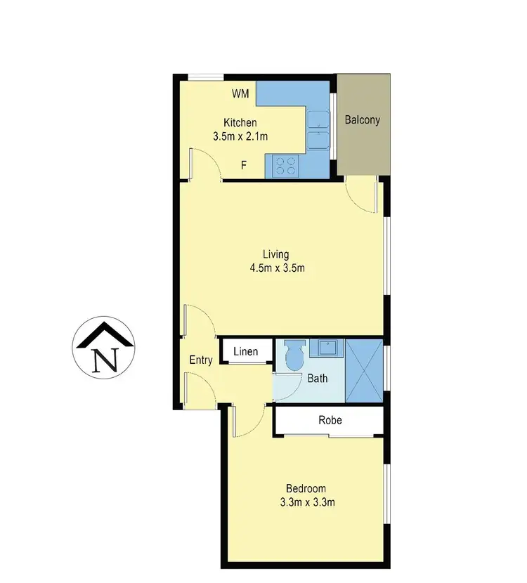 Floorplan of Homely unit listing, 10/42 Wattletree Road, Armadale VIC 3143