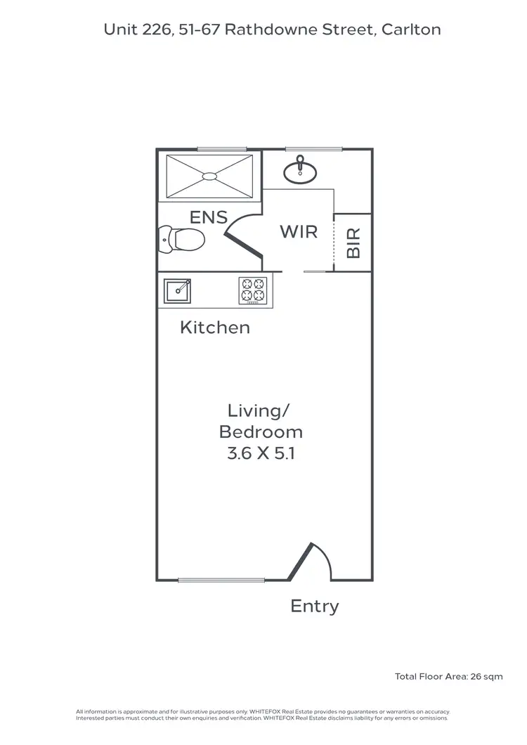 Floorplan of Homely apartment listing, 226/51-67 Rathdowne Street, Carlton VIC 3053