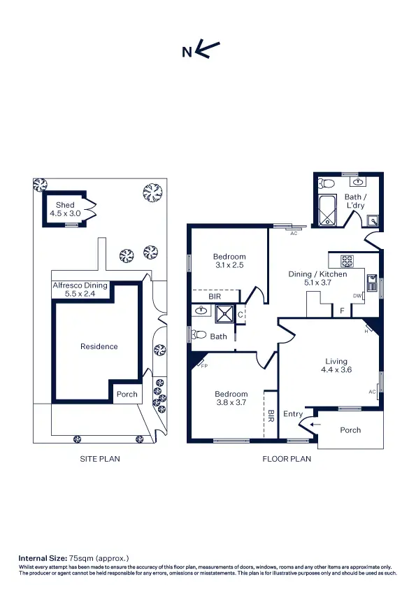 Floorplan of Homely house listing, 2 Effingham Road, Newport VIC 3015