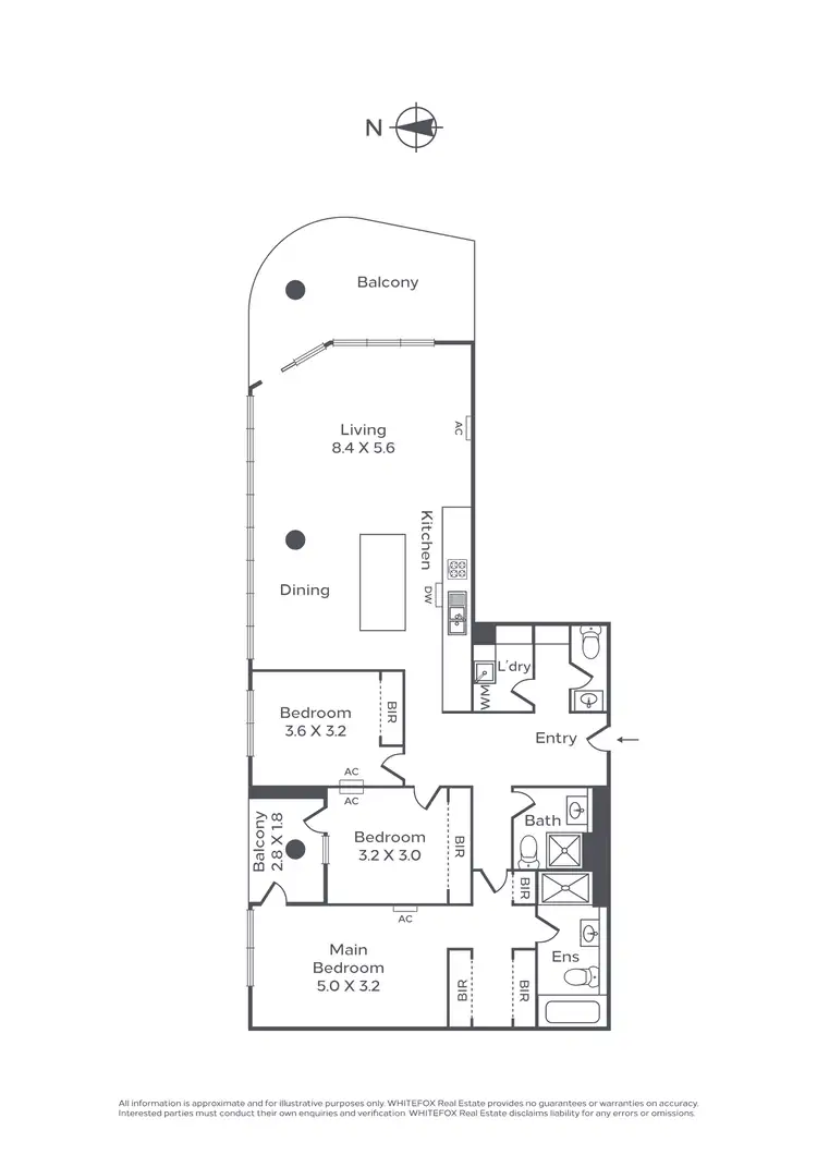 Floorplan of Homely apartment listing, 1601/12 Queens Road, Melbourne VIC 3004