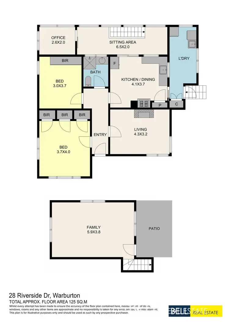 Floorplan of Homely house listing, 28 Riverside Drive, Warburton VIC 3799
