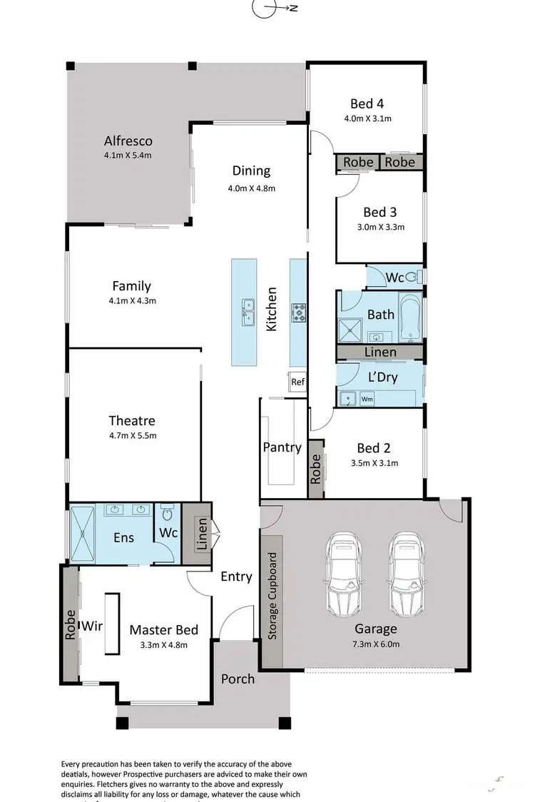 Floorplan of Homely house listing, 16 Nore Crescent, Weir Views VIC 3338