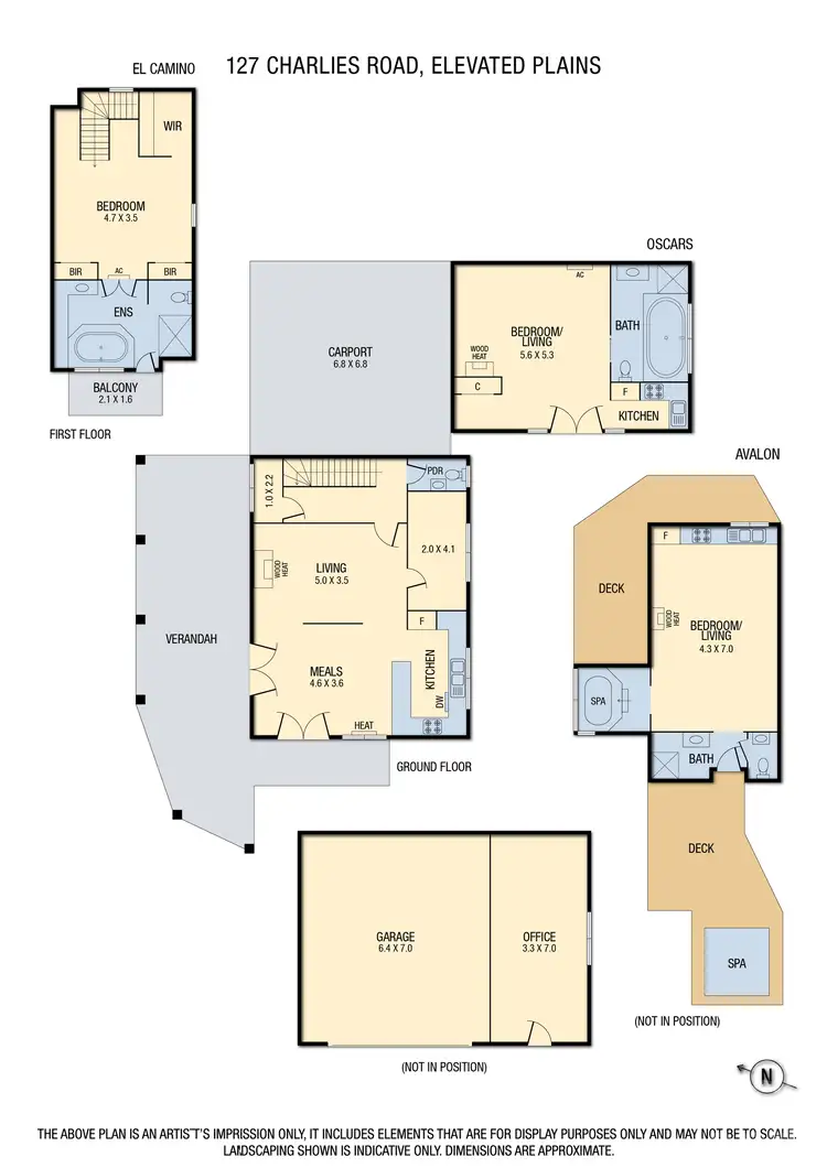 Floorplan of Homely house listing, 127 Charlies Road, Elevated Plains VIC 3461
