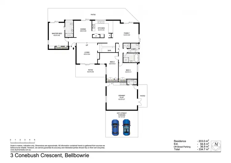 Floorplan of Homely house listing, 3 Conebush Crescent, Bellbowrie QLD 4070