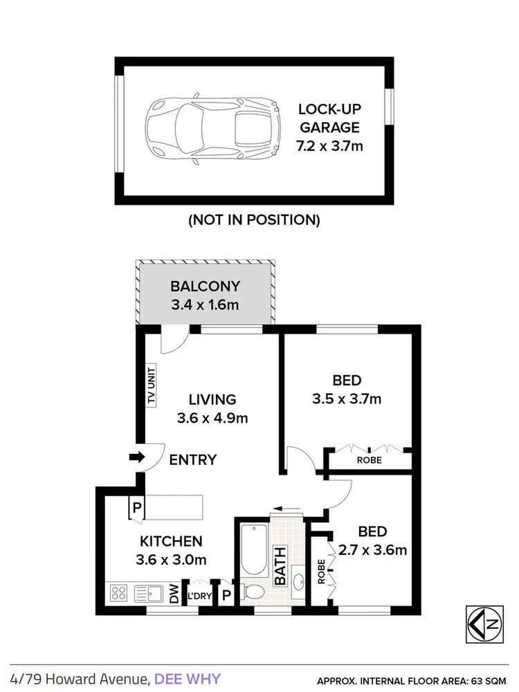 Floorplan of Homely apartment listing, 4/79 Howard Avenue, Dee Why NSW 2099