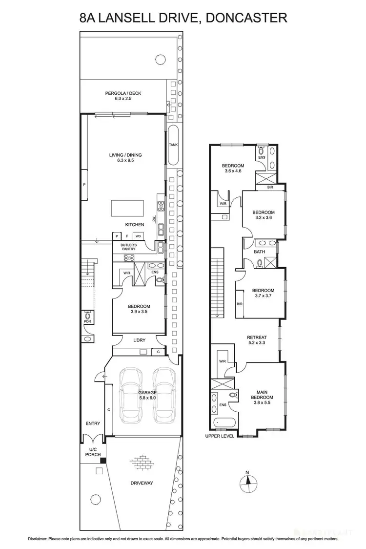 Floorplan of Homely house listing, 8A Lansell Drive, Doncaster VIC 3108