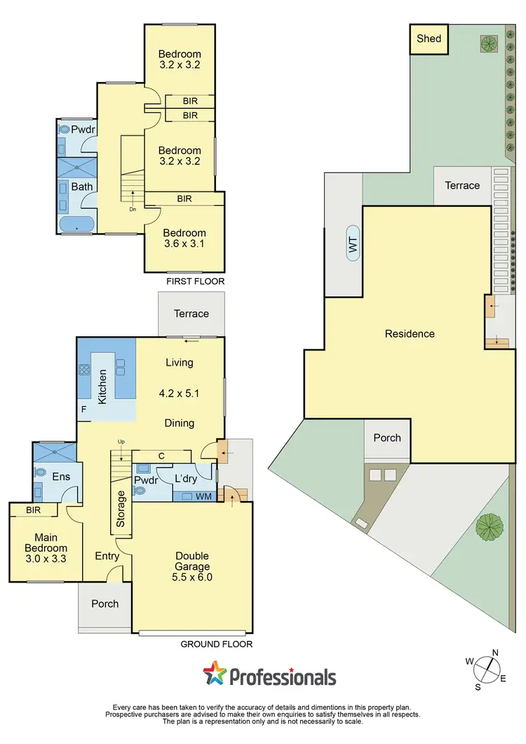 Floorplan of Homely townhouse listing, 55A Joffre Street, Noble Park VIC 3174