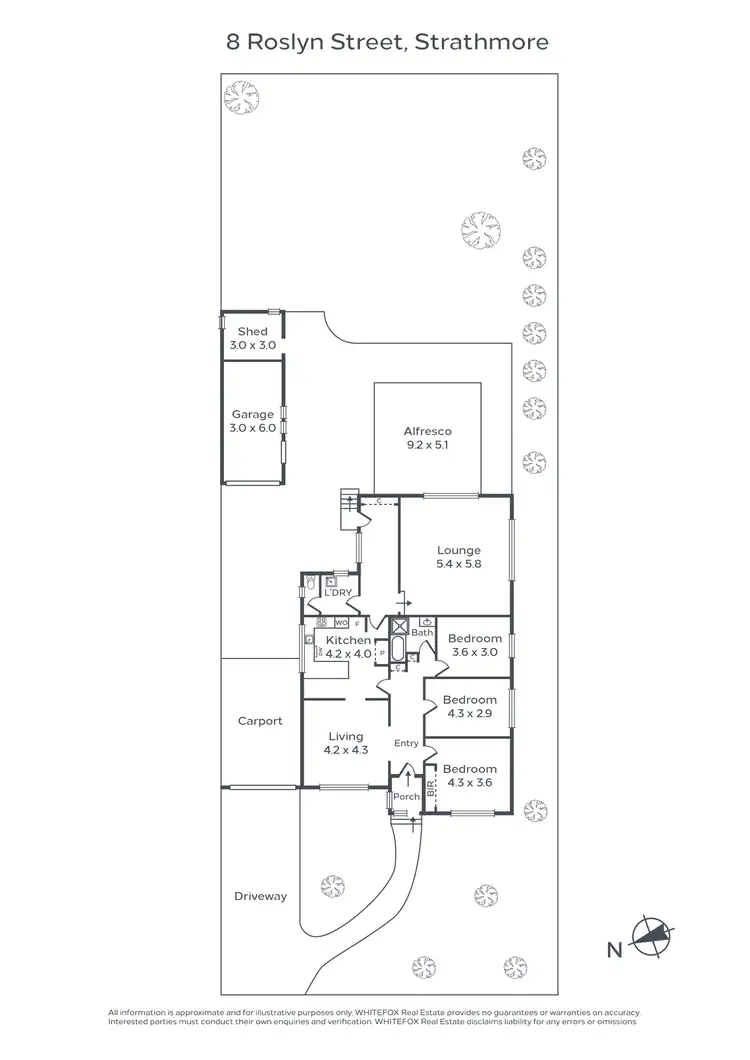 Floorplan of Homely house listing, 8 Roslyn Street, Strathmore VIC 3041
