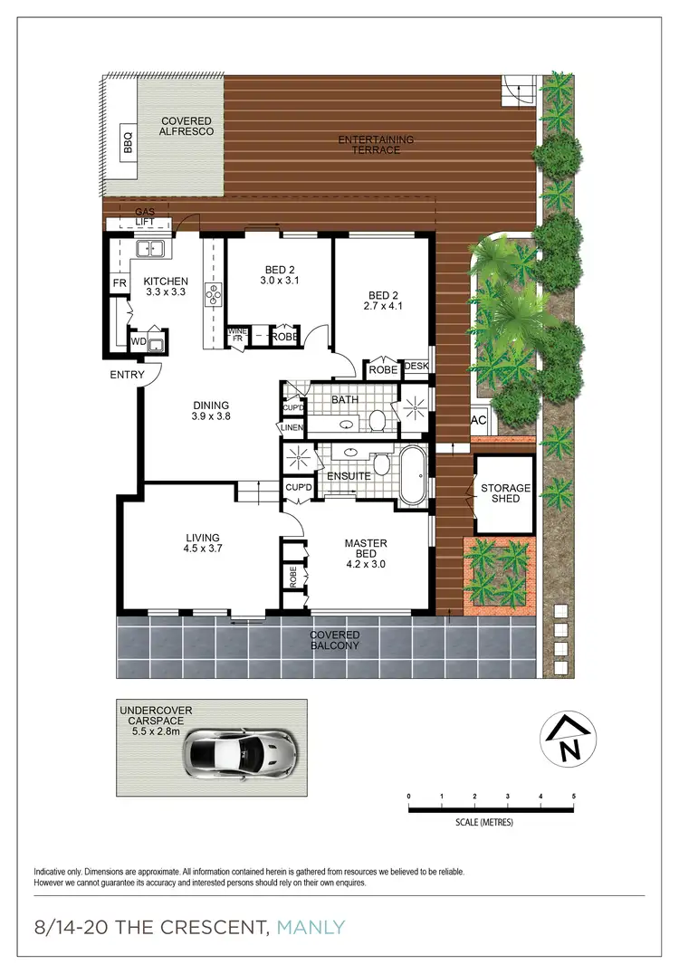 Floorplan of Homely apartment listing, 8/14-20 The Crescent, Manly NSW 2095