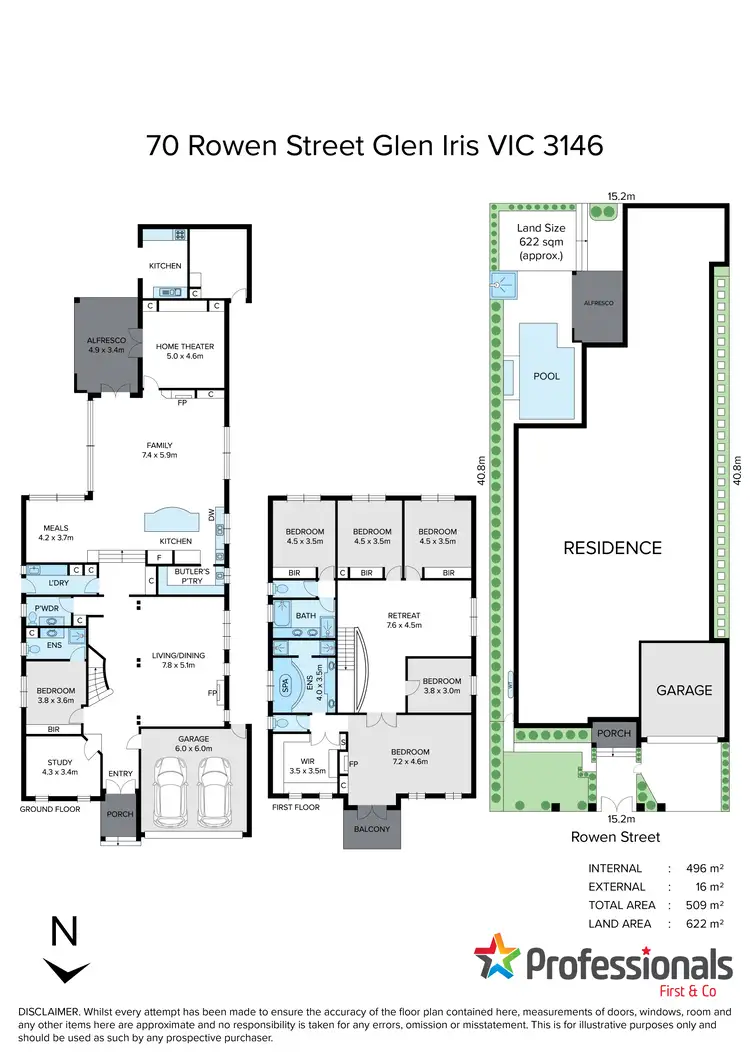 Floorplan of Homely house listing, 70 Rowen Street, Glen Iris VIC 3146