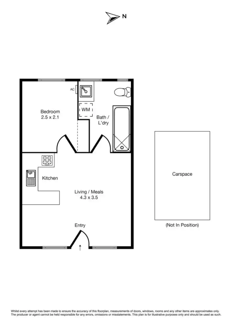 Floorplan of Homely apartment listing, 7/37 Vale Street, St Kilda VIC 3182