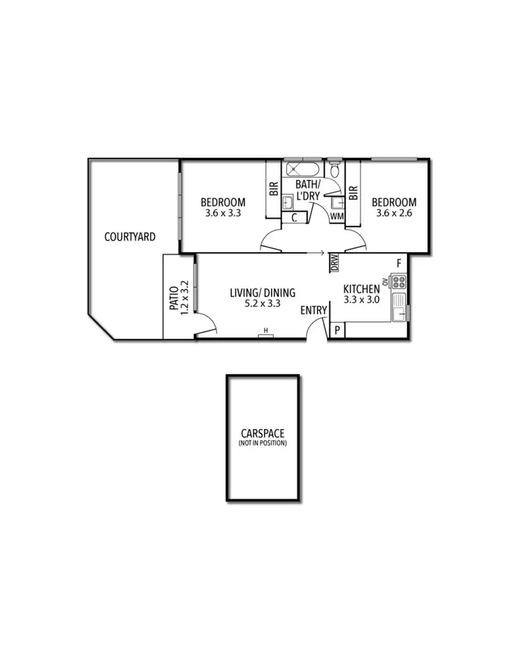 Floorplan of Homely apartment listing, 3/65-71 Clarence Street, Elsternwick VIC 3185