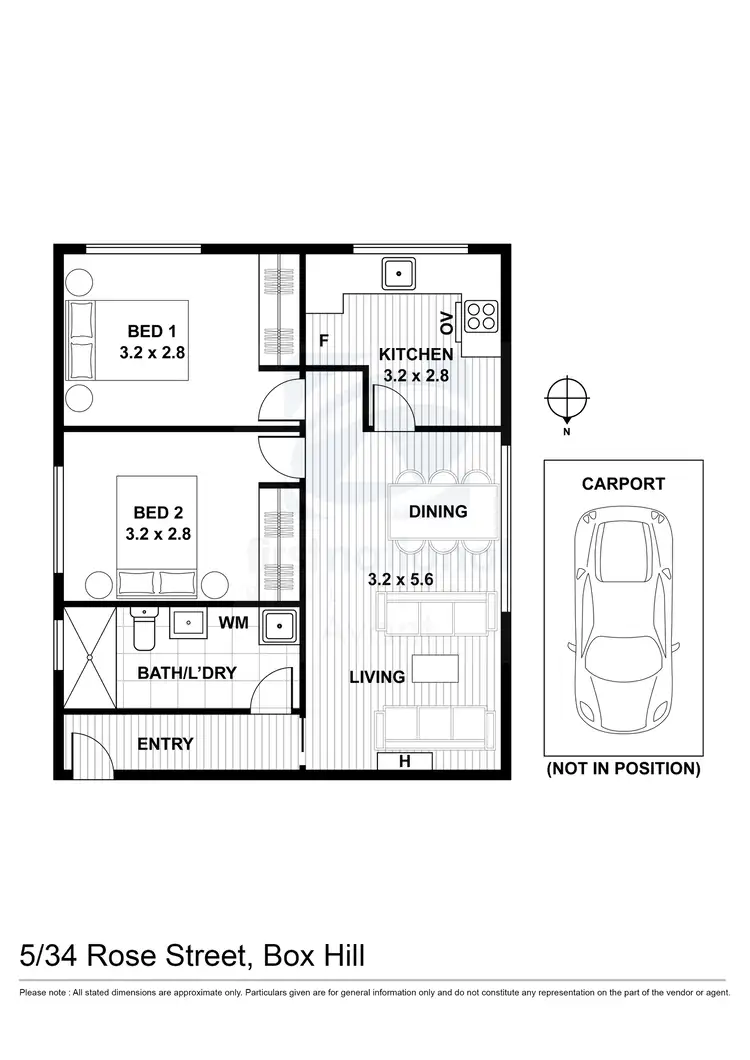 Floorplan of Homely apartment listing, 5/34 Rose Street, Box Hill VIC 3128