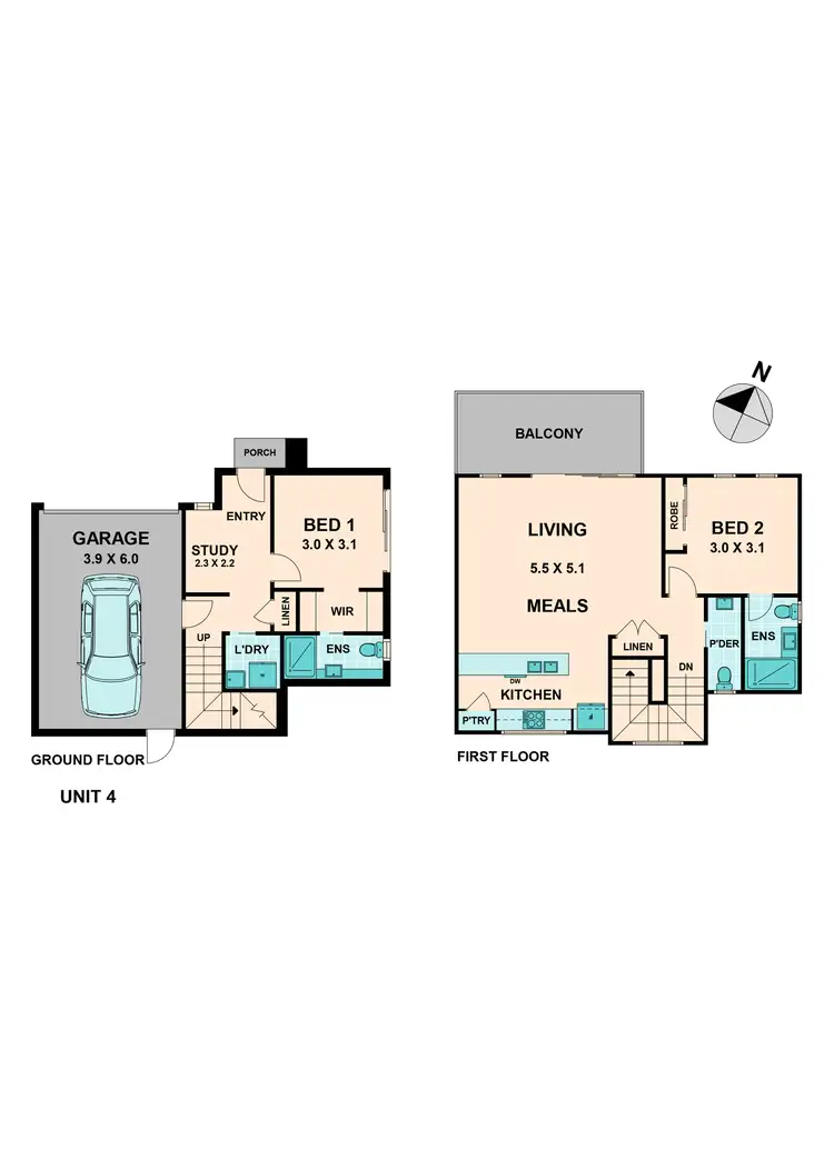 Floorplan of Homely townhouse listing, 4/54 Melbourne Street, Kilmore VIC 3764