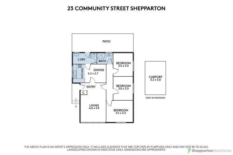 Floorplan of Homely house listing, 23 Community Street, Shepparton VIC 3630