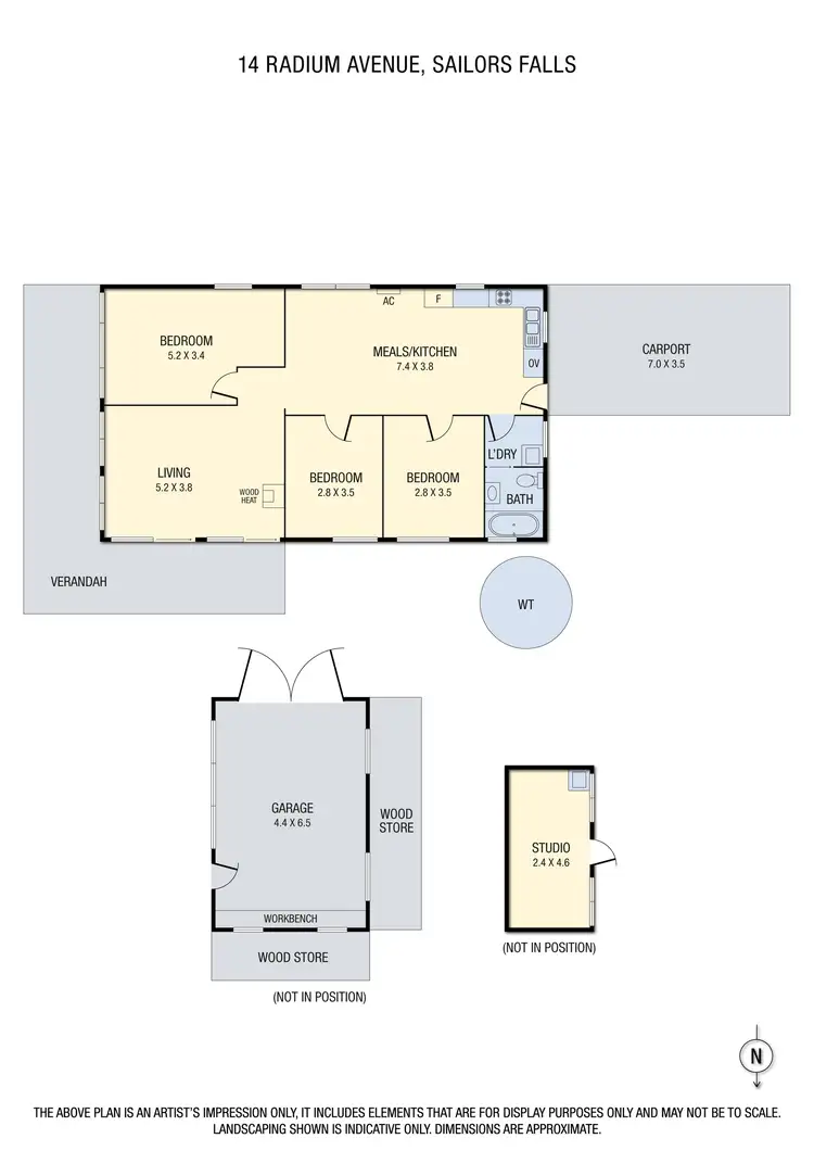 Floorplan of Homely house listing, 14 Radium Avenue, Sailors Falls VIC 3461