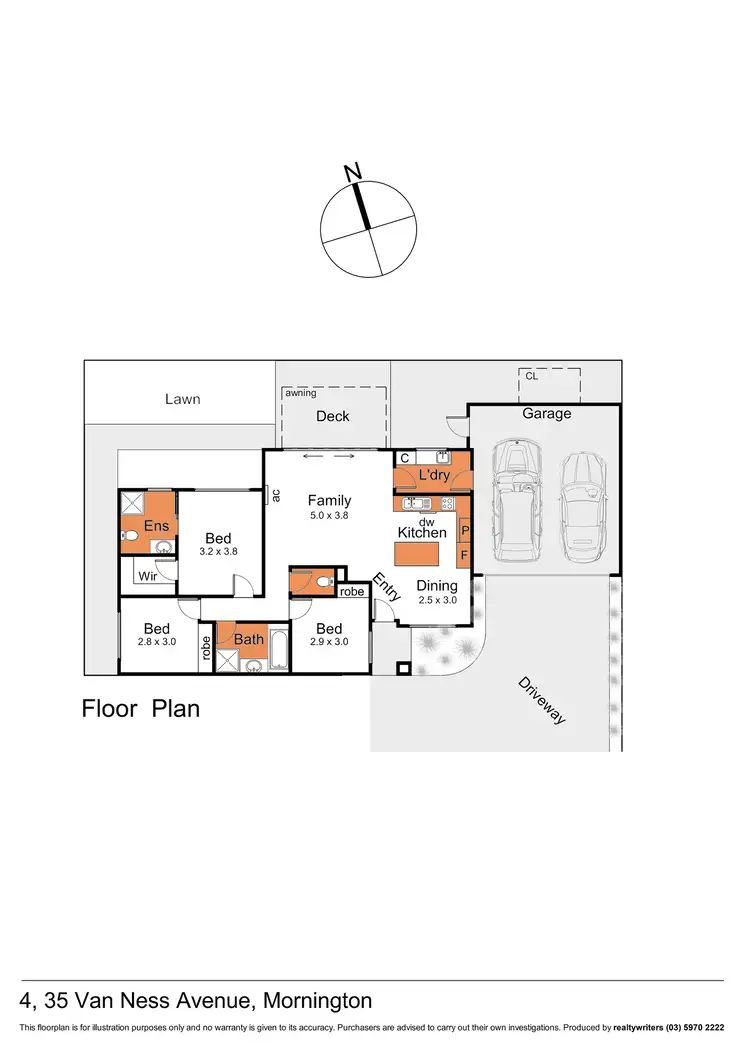 Floorplan of Homely unit listing, 4/35 Van Ness Avenue, Mornington VIC 3931
