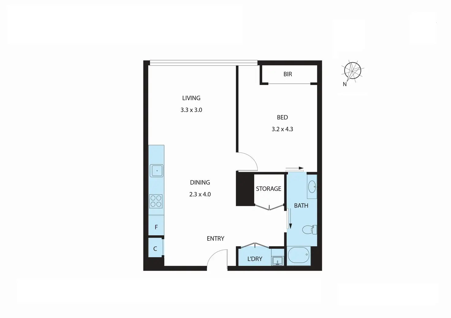 Floorplan of Homely apartment listing, 4617/70 Southbank Boulevard, Southbank VIC 3006