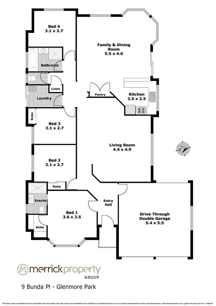 Floorplan of Homely house listing, 9 Bunda Place, Glenmore Park NSW 2745