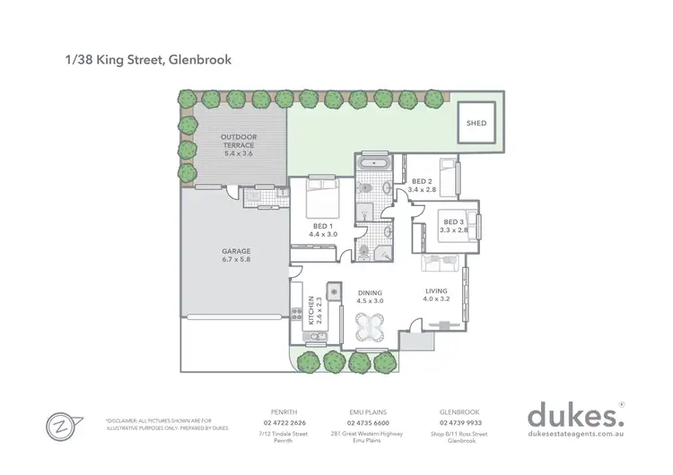 Floorplan of Homely villa listing, 1/38 King Street, Glenbrook NSW 2773