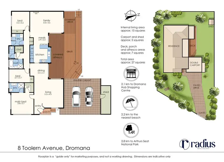 Floorplan of Homely house listing, 8 Toolern Avenue, Dromana VIC 3936