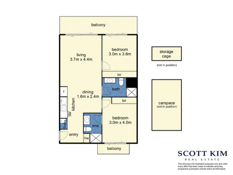 Floorplan of Homely apartment listing, 501/1525 Dandenong Road, Oakleigh VIC 3166
