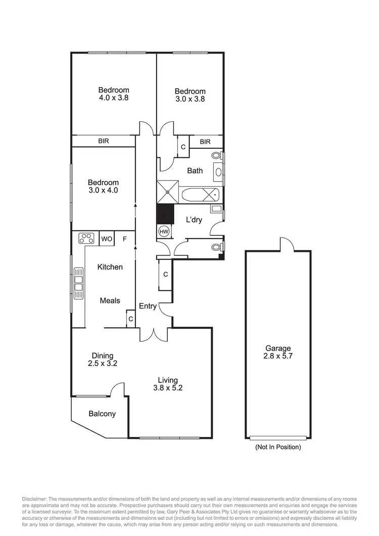 Floorplan of Homely apartment listing, 5/20 Kooyong Road, Caulfield North VIC 3161