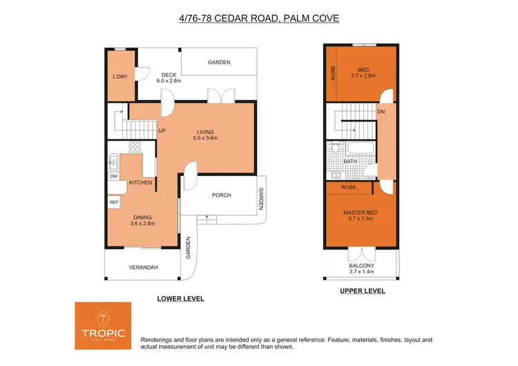 Floorplan of Homely unit listing, 4/76-78 Cedar Road, Palm Cove QLD 4879