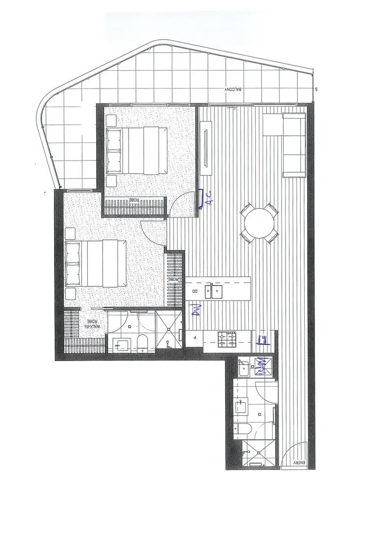 Floorplan of Homely apartment listing, 407/16 Woorayl Street, Carnegie VIC 3163