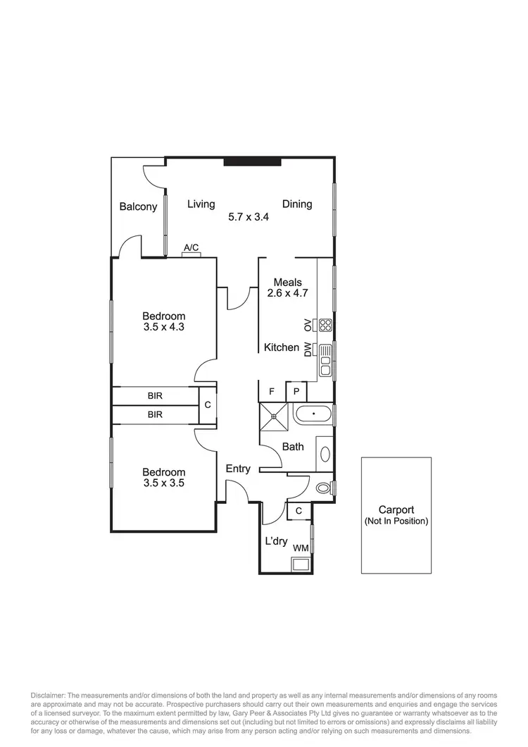 Floorplan of Homely apartment listing, 2/3A Hughenden Road, St Kilda East VIC 3183