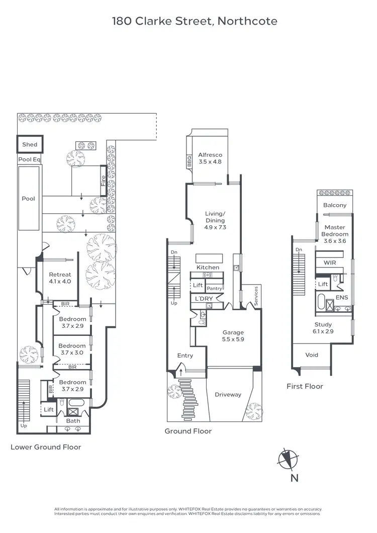 Floorplan of Homely land listing, 180-182 Clarke Street, Northcote VIC 3070