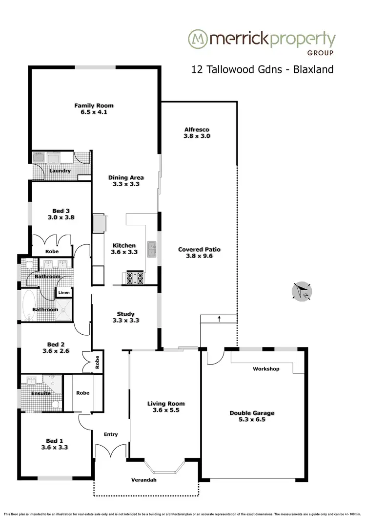 Floorplan of Homely house listing, 12 Tallowood Gardens, Blaxland NSW 2774