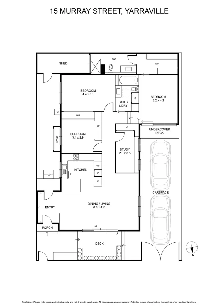 Floorplan of Homely house listing, 15 Murray Street, Yarraville VIC 3013