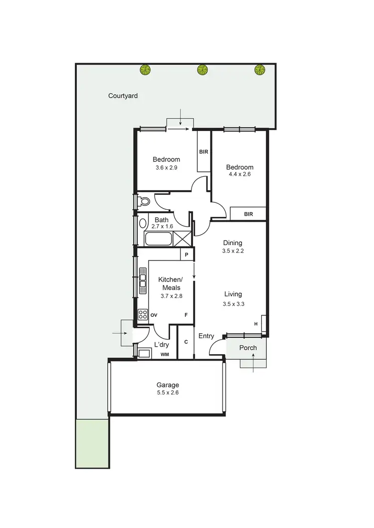 Floorplan of Homely unit listing, 4/25 Paddington Road, Hughesdale VIC 3166