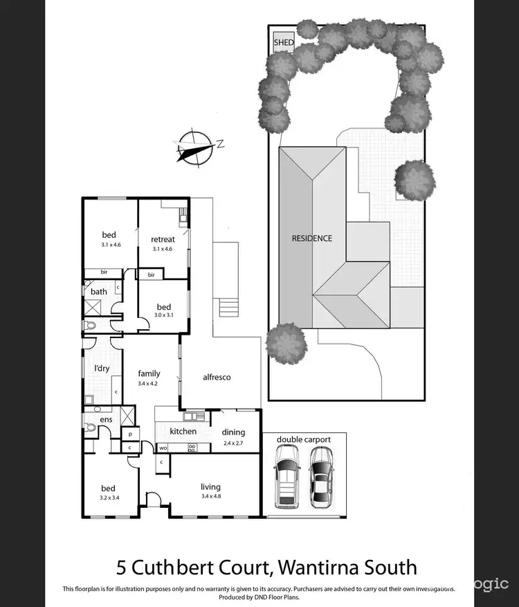 Floorplan of Homely house listing, 5 Cuthbert Court, Wantirna South VIC 3152