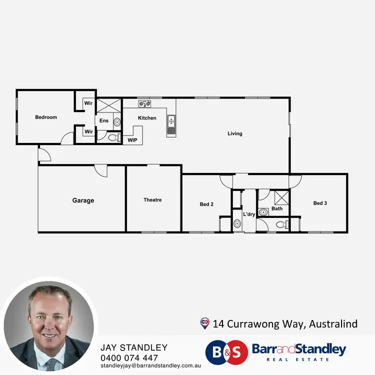 Floorplan of Homely house listing, 14 Currawong Way, Australind WA 6233